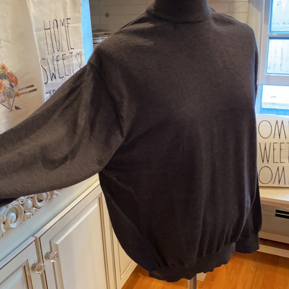 NWOT JOS. A. BANK 100% EXTRA FINE MERINO WOOL GRAY ITALY - Picture 4 of 6